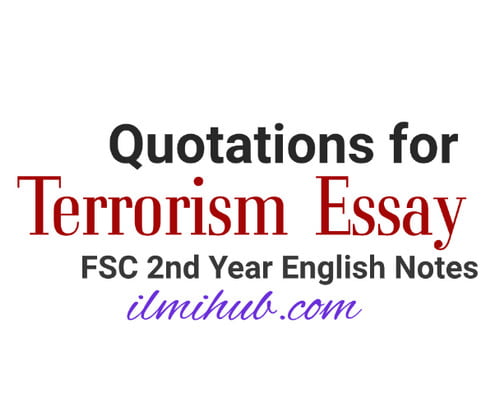 essay on war against terrorism in simple words