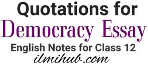 quotations of democracy essay