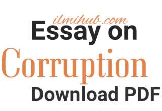 Corruption Essay PDF, Essay on Corruption PDF