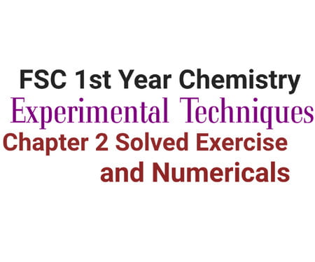 chemistry 2 chapter class 11 exercise