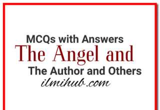 The Angel and the Author and Others MCQs, 1st Year English Chapter 15 MCQs