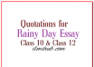 quotations for rainy day essay, rainy day essay quotations, rainy day quotes,