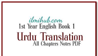 1st Year English Book 1 Urdu Translation