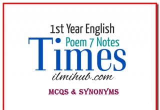 Times Poem MCQs