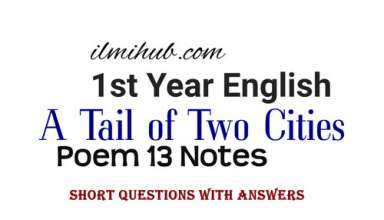 A Tail of Two Cities Poem Questions and Answers