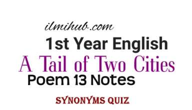 A Tail of Two Cities Poem Synonyms