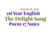 The Delight Song Poem Notes PDF