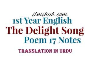 The Delight Song Poem Urdu Translation