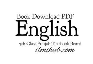 7th Class English Book PDF