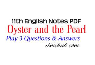 Oyster and the Pearl Play Short Questions