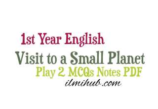 Visit to a Small Planet Play MCQs PDF