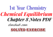 1st Year Chemistry Chapter 8 Exercise