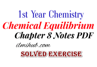 1st Year Chemistry Chapter 8 Exercise