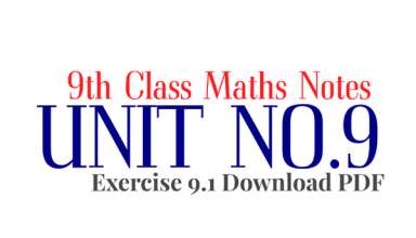 9th class math unit 9 exercise 9.1 notes class 9 math unit 9 exercise 9.1 notes