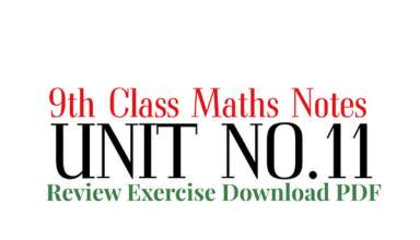 unit 11 math class 9 review exercise notes class 9 math unit 11 review exercise notes