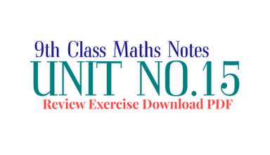 9th class math unit 15 review exercise notes class 9 math unit 15 review exercise notes