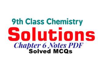 9th class chemistry chapter 6 mcqs notes class 9 chemistry chapter 6 mcqs notes