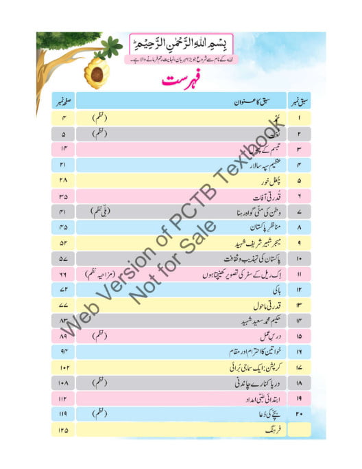 Th Class Urdu Book Pctb Snc Pdf Ilmi Hub