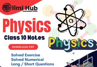 Class 10 Physics Notes, 10th Class Physics Notes, Physics Class 10 Notes PDF