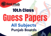 class 10 guess papers, 10th class guess papers, guess papers for class 10